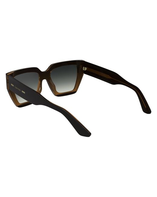 Calvin Klein Black Ck24533S 002 Sunglasses Acetate Squared Normal Shaded