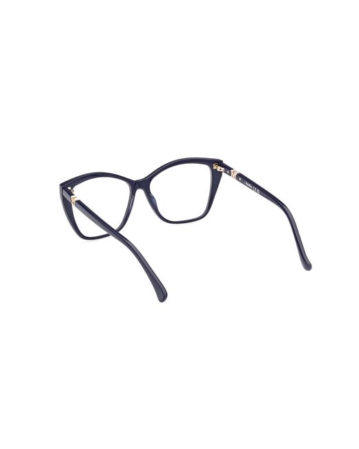 Max Mara Black Mm5036 090 Optical Frames Acetate Squared Normal