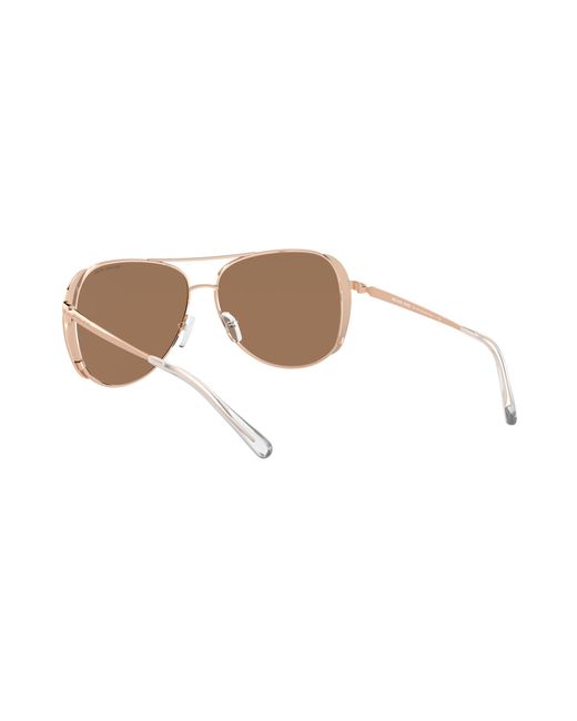 Michael Kors Black Mk1082 1108R1 Sunglasses Metal Pilot Flash