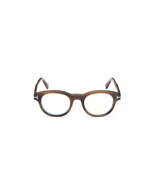 Tom Ford Black Ft6121-B 055 Optical Frames Acetate Round Normal for men
