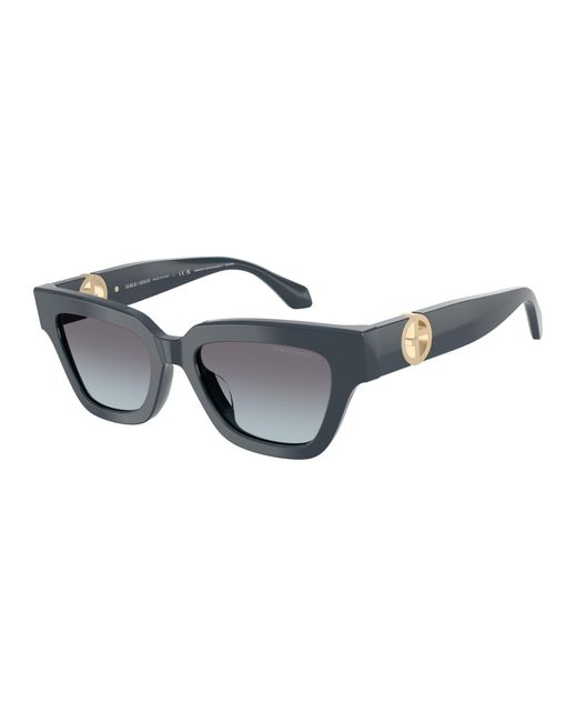 Giorgio Armani Black Ar8246U 630919 Sunglasses Acetate Cat Eye Normal Shaded