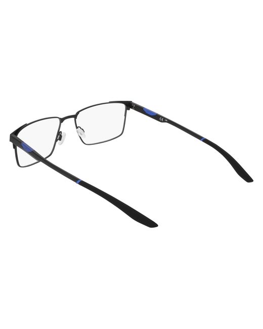 Nike Black 8143 001 Optical Frames Metal Squared Normal for men