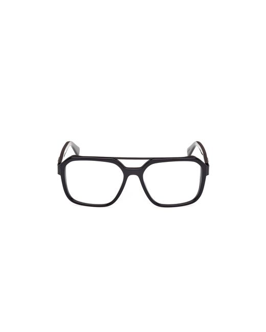 Guess Black Gu50138 001 Optical Frames Acetate Squared Normal for men