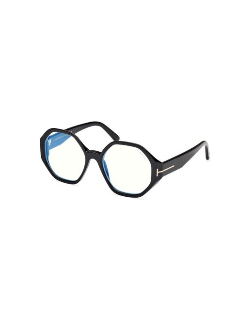 Tom Ford Black Ft5967-B 001 Optical Frames Acetate Geometric Normal