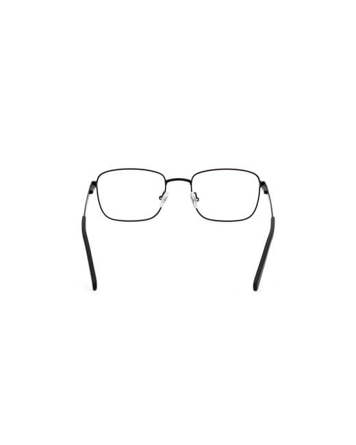 Guess Black Gu50074 002 Optical Frames Metal Squared Normal for men