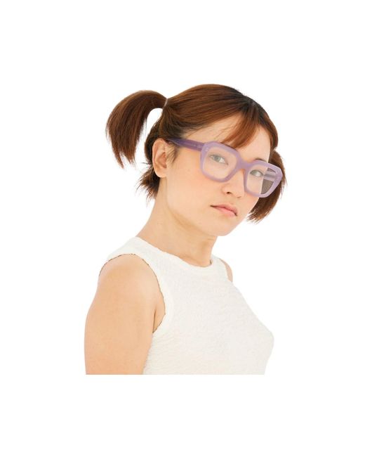 Retrosuperfuture Black V0J Numero 125 Light Optical Frames Acetate Squared
