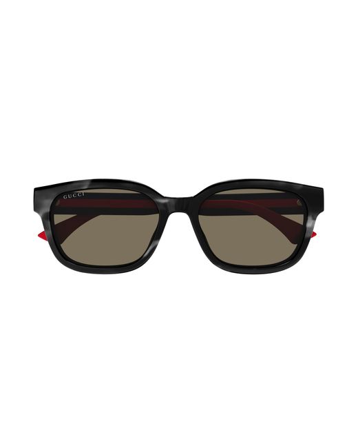 Gucci Black Gg1872Sk 004 Sunglasses Acetate Squared for men