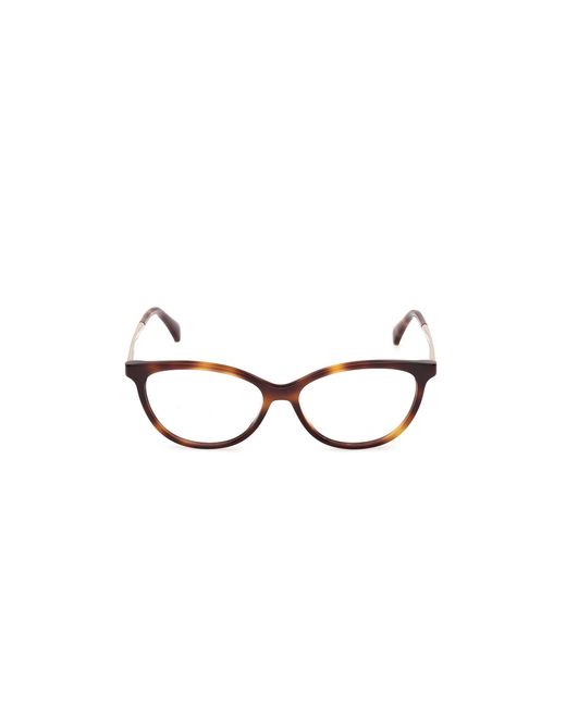 Max Mara Black Mm5236 052 Optical Frames Acetate Round Normal