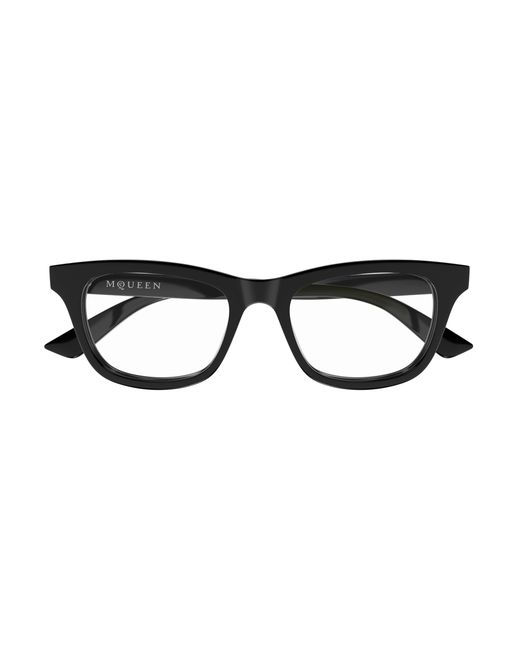 McQueen Black Am0515O 011 Optical Frames Acetate Transparent Cat Eye