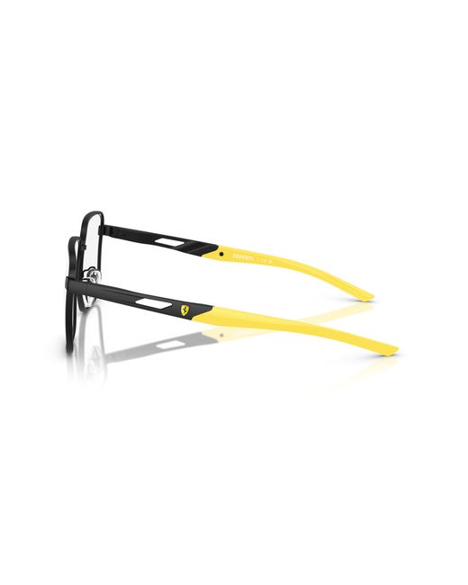 FERRARI SCUDERIA Black Fz7006D 123 Optical Frames Metal Squared Normal for men