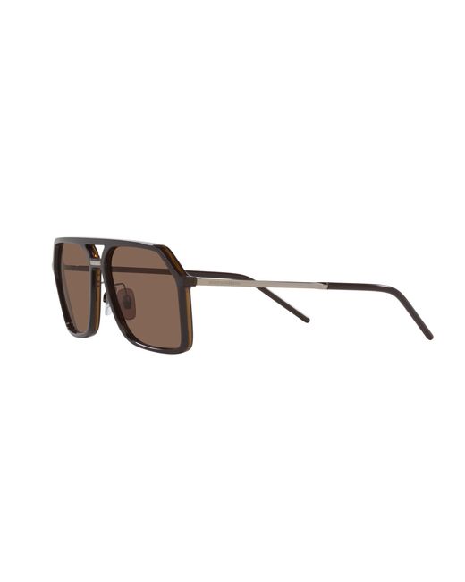 Dolce & Gabbana Black Dg6196 315973 Sunglasses Injected Pilot Normal for men