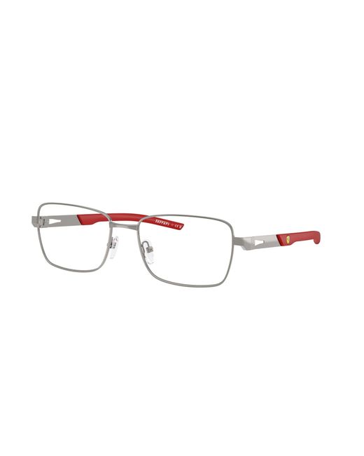 FERRARI SCUDERIA Black Fz7010 104 Optical Frames Metal Squared Normal for men