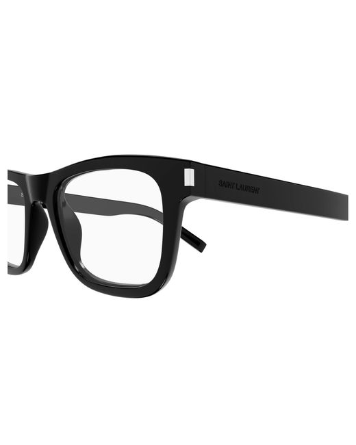 Saint Laurent Black Sl 819 Opt 001 Optical Frames Acetate Transparent Squared
