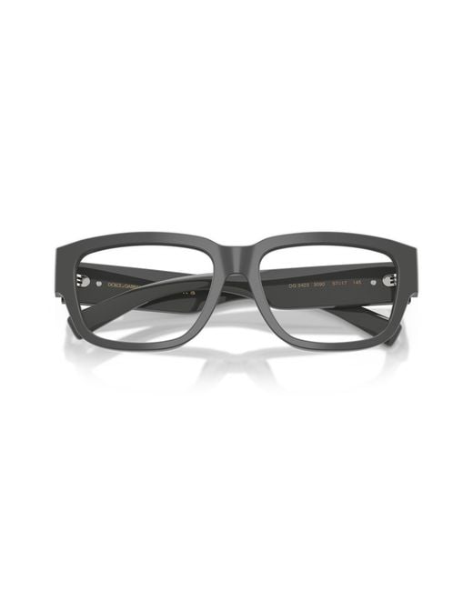 Dolce & Gabbana Black Dg3423 3090 Optical Frames Acetate Squared Normal for men