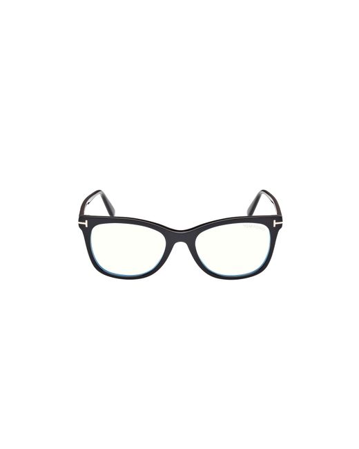 Tom Ford Black Ft5986-B 001 Optical Frames Acetate Squared Normal