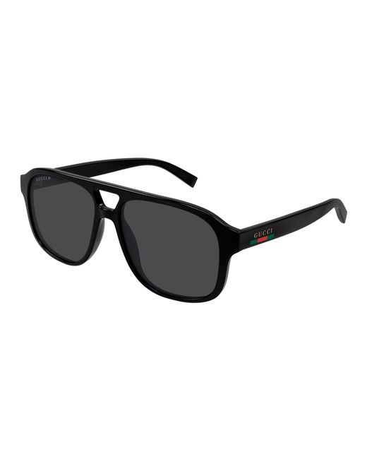 Gucci Black Gg1856S 005 Sunglasses Injected Pilot for men