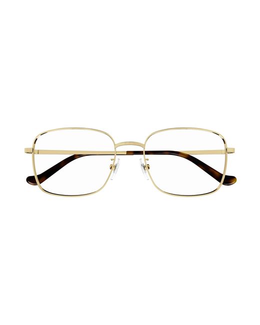 Gucci Black Gg1355Oa 002 Optical Frames Metal Squared for men