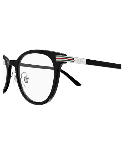 Gucci Black Gg1905Oj 001 Optical Frames Acetate Transparent Round