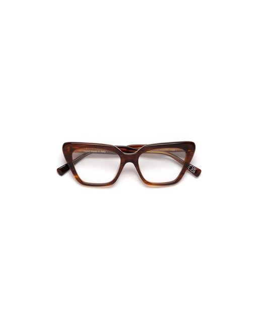 Retrosuperfuture Black Luy Numero 122 Optical Frames Acetate Cat Eye