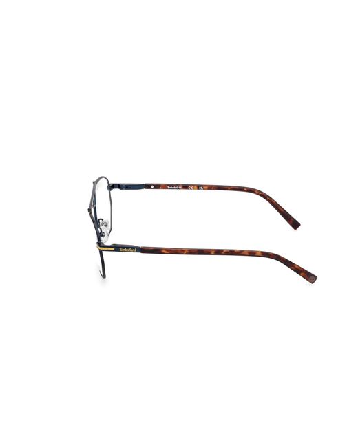 Timberland Black Tb50049 091 Optical Frames Metal Squared Normal for men