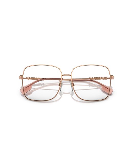 Burberry Black Be1378D Quincy 1337 Optical Frames Steel Transparent Squared Normal