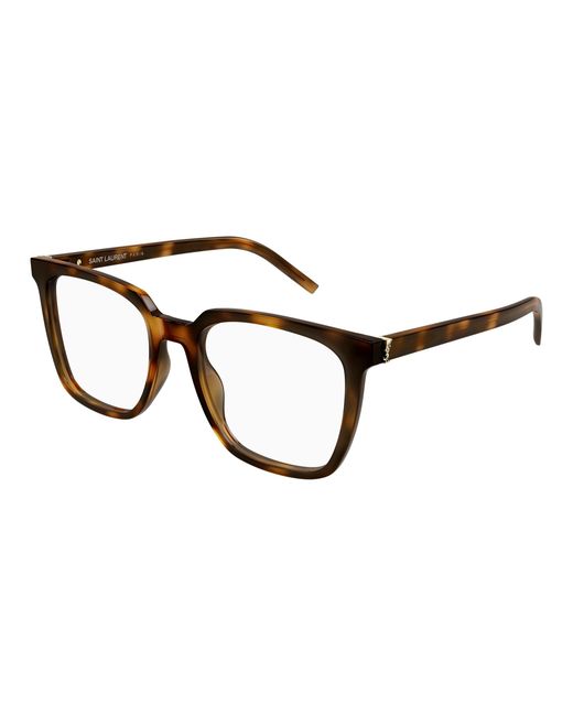 Saint Laurent Black Sl M146 Opt 003 Optical Frames Acetate Transparent Squared