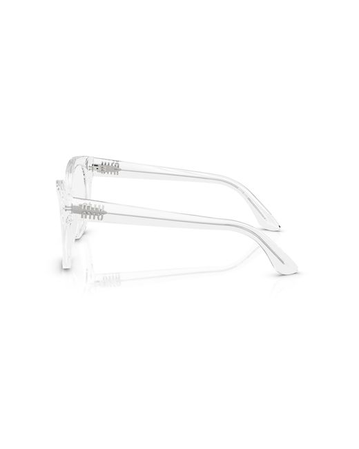Miu Miu Black Mu 05Xv 15Z1O1 Optical Frames Acetate Squared Normal