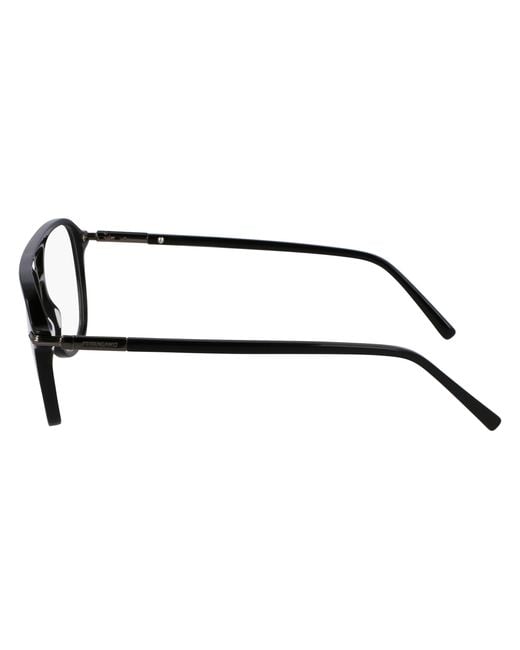 Ferragamo Black Sf3006 001 Optical Frames Acetate Squared Normal for men