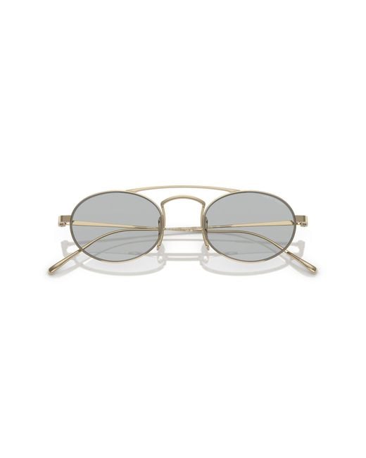 Giorgio Armani Black Ar6161T 338487 Sunglasses Titanium Round Normal for men