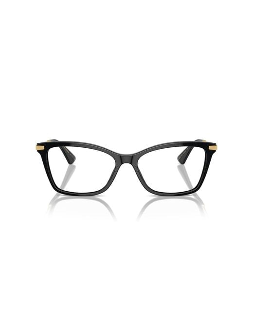 Dolce & Gabbana Black Dg3393 501 Optical Frames Acetate Transparent Squared Normal
