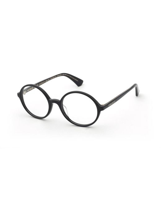 Nina Ricci Black Vnr443 700 Optical Frames Acetate Round