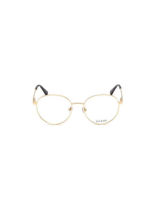 Guess Black Gu2812 028 Optical Frames Metal Round Normal