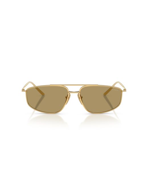 Prada Black Pr C51S 5Ak70G Sunglasses Metal Pillow Normal