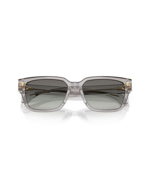 Versace Black Ve4513D 593/11 Sunglasses Acetate Squared Normal Nuanced for men