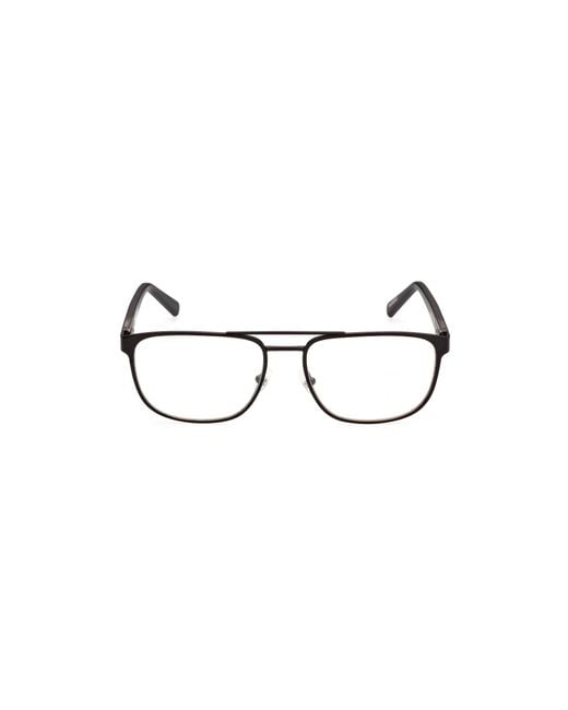 Timberland Black Tb1760 002 Optical Frames Metal Squared Normal for men
