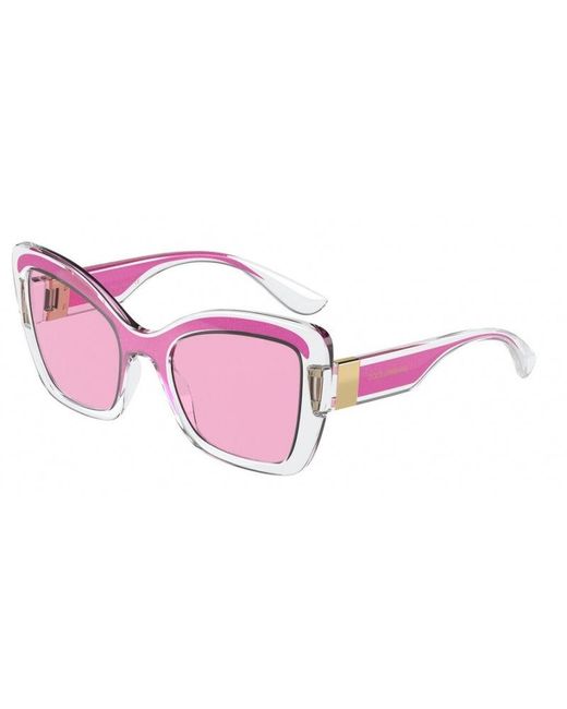 Dolce & Gabbana Black Dg6170 335184 Sunglasses Plastic Butterfly Normal