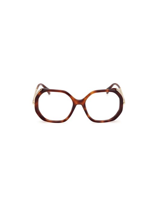 Max Mara Black Mm5138 052 Optical Frames Acetate Round Normal