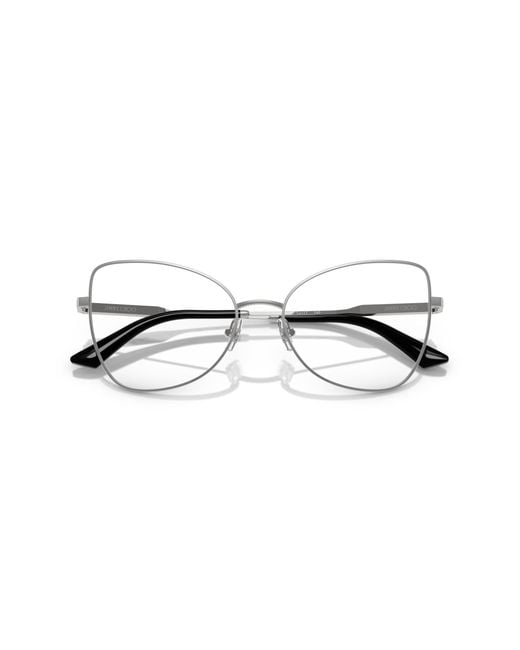 Jimmy Choo Black Jc2006 3002 Optical Frames Steel Transparent Butterfly Normal