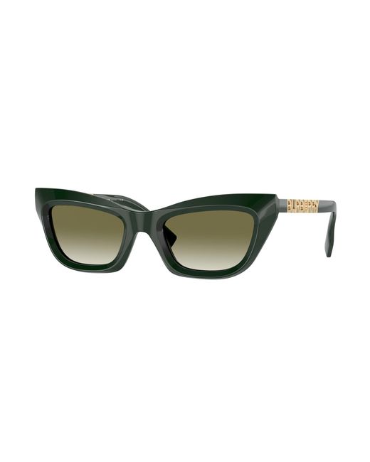 Burberry Green Be4409 40388E Sunglasses Acetate Cat Eye Normal Shaded