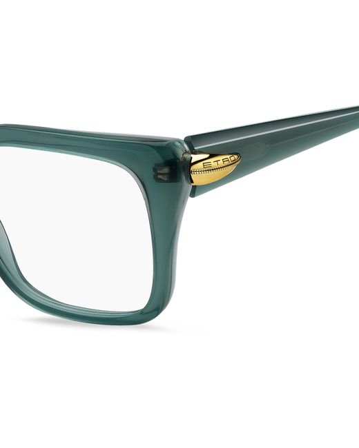 Etro Black 0135 Zi9 Optical Frames Acetate Squared Normal