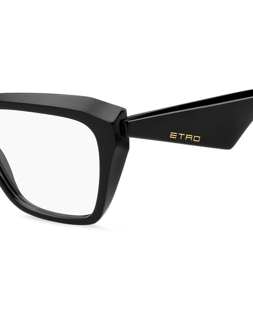 Etro Black 0097 807 Optical Frames Acetate Squared Normal