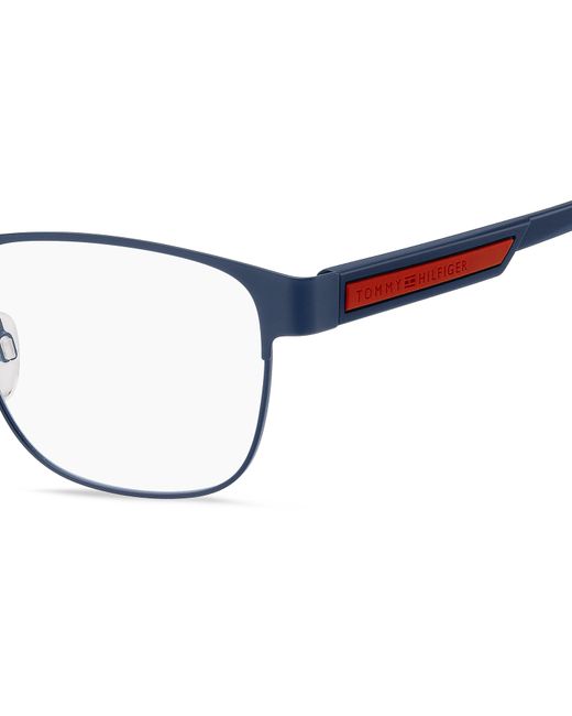 Tommy Hilfiger Black Th 2090 Wir Optical Frames Steel Squared for men
