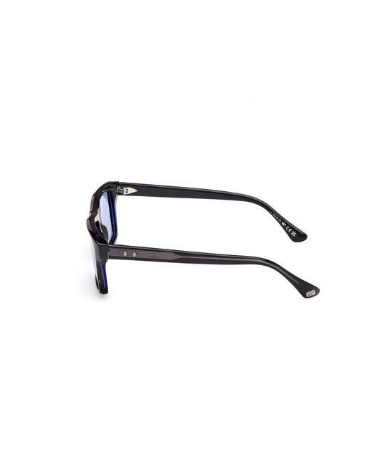 Web Black We0383 56V Sunglasses Acetate Squared Normal for men