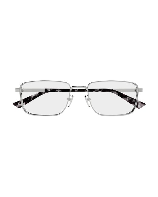 Gucci Black Gg1964O 003 Optical Frames Metal Transparent Squared for men