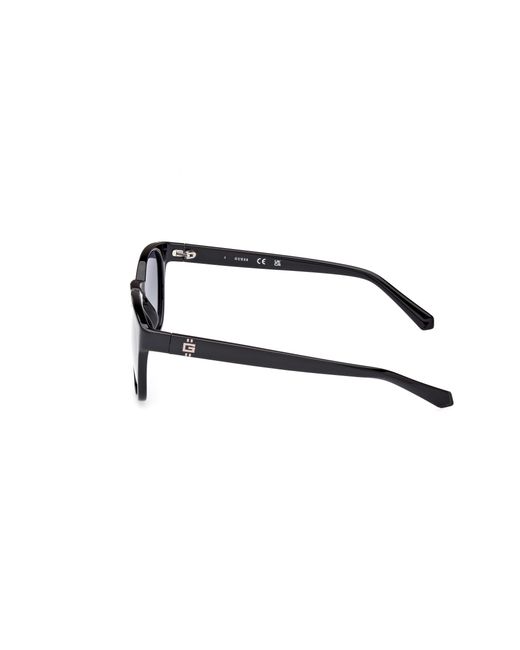 Guess Black Gu00083-H 01D Sunglasses Injected Round Polarized for men