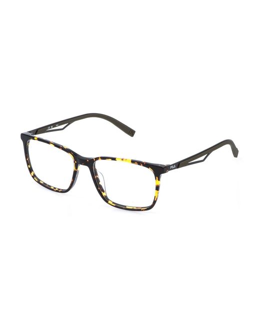 Fila Black Vfi995 779 Optical Frames Acetate Squared for men