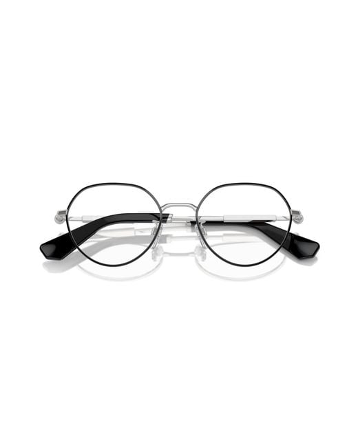 Burberry Black Be1388D 1230 Optical Frames Metal Round Normal for men