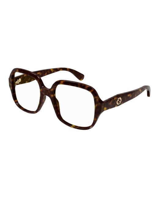 Gucci Black Gg0799O 002 Optical Frames Acetate Transparent Squared