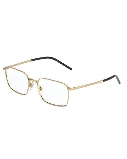 Dolce & Gabbana Black Dg1328 02 Optical Frames Metal Squared for men