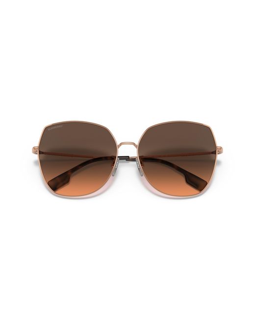 Burberry Black Be3136D 1337G9 Sunglasses Steel Squared Normal Shaded